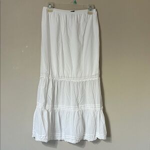 Wild Fable Elegant White Maxi Skirt